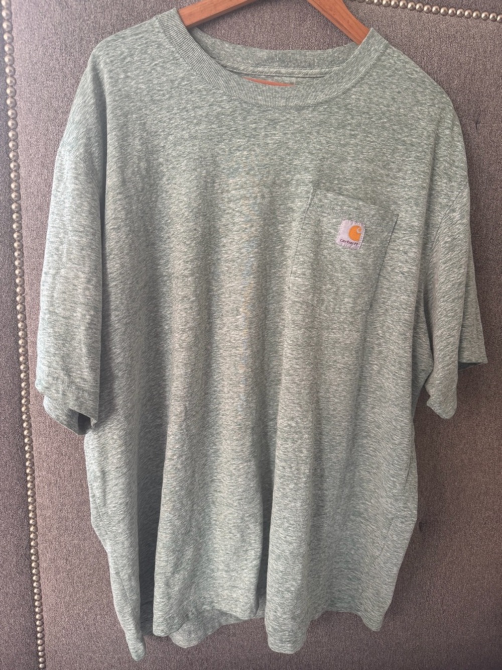 Carhartt Men’s Heather Sage Short-Sleeve Pocket Tee